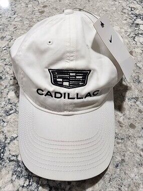 Unisex Nike Cadillac White and Black Embroidered Dri-Fit Baseball Cap
